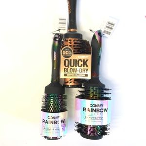 Bundle of 3 Round styling brushes by Conair